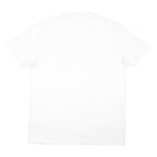 CALVIN KLEIN Mens White XL Plain Short Sleeve Crew Neck Cotton Blend Jersey