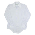 BVD Mens White & Grey Stripe Shirt S Classic Cotton Blend Casual Button Up