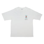 CHAMPION Mens White Welcome Weekend Graphic T-Shirt L Short Sleeve Crew Neck