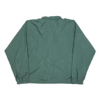 CHAMPION Mens Green Nylon Zip Jacket XL Plain Lightweight Casual Sportswear
