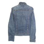 LEE Womens Blue Denim Jacket L Cotton Button Closure Classic Fit Plain