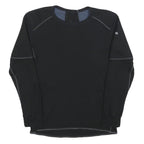 ODLO Mens Black Cotton Blend Crew Neck Sweatshirt S Performance Activewear