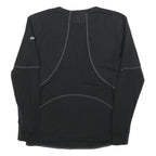 ODLO Mens Black Cotton Blend Crew Neck Sweatshirt S Performance Activewear