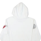 ALPHA INDUSTRIES Mens White NASA Pullover Hoodie M Space Flight Graphic
