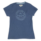 REGATTA Womens Blue Outdoor Life Graphic T-Shirt UK 16 Short Sleeve Round Neck
