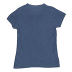 REGATTA Womens Blue Outdoor Life Graphic T-Shirt UK 16 Short Sleeve Round Neck