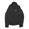 JACK WOLFSKIN Mens Black Outdoor Jacket S Polyester Plain Lightweight Zip Up