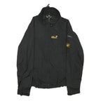 JACK WOLFSKIN Mens Black Outdoor Jacket S Polyester Plain Lightweight Zip Up