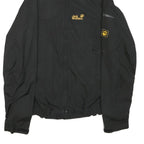 JACK WOLFSKIN Mens Black Outdoor Jacket S Polyester Plain Lightweight Zip Up