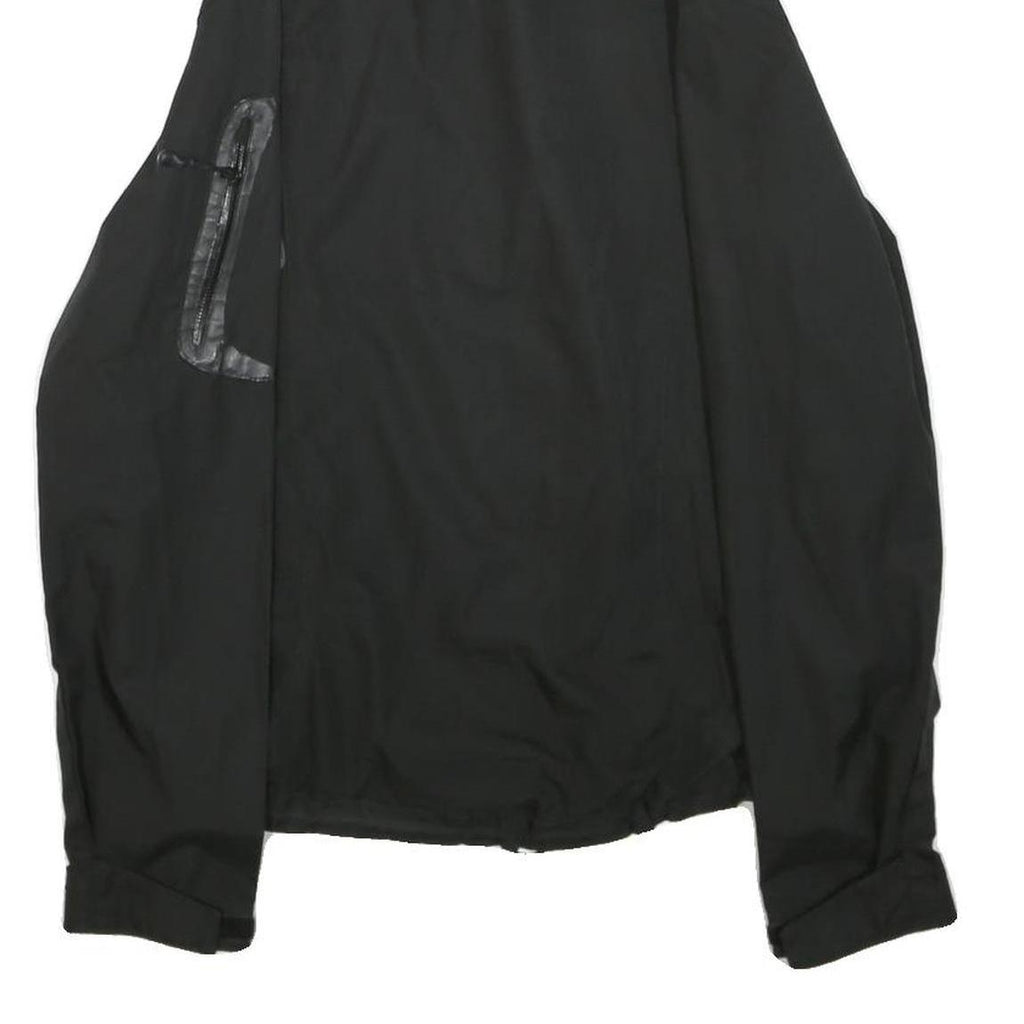 JACK WOLFSKIN Mens Black Outdoor Jacket S Polyester Plain Lightweight Zip Up