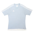 ADIDAS Mens Blue & White Graphic T-Shirt M Short Sleeve Crew Neck Sportswear