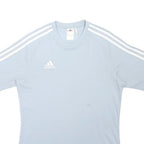 ADIDAS Mens Blue & White Graphic T-Shirt M Short Sleeve Crew Neck Sportswear