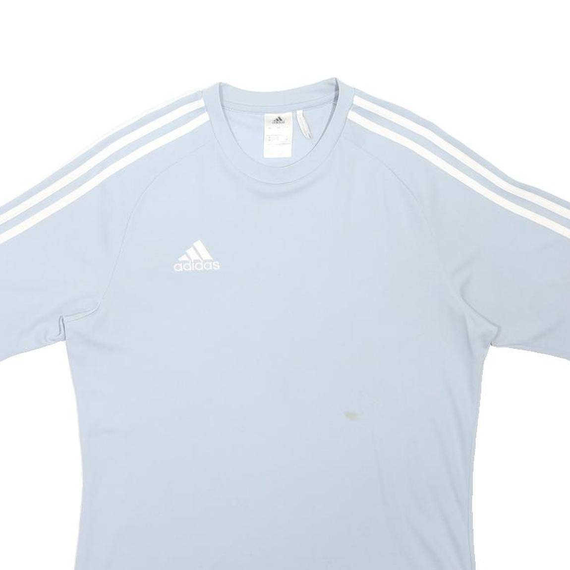 ADIDAS Mens Blue & White Graphic T-Shirt M Short Sleeve Crew Neck Sportswear