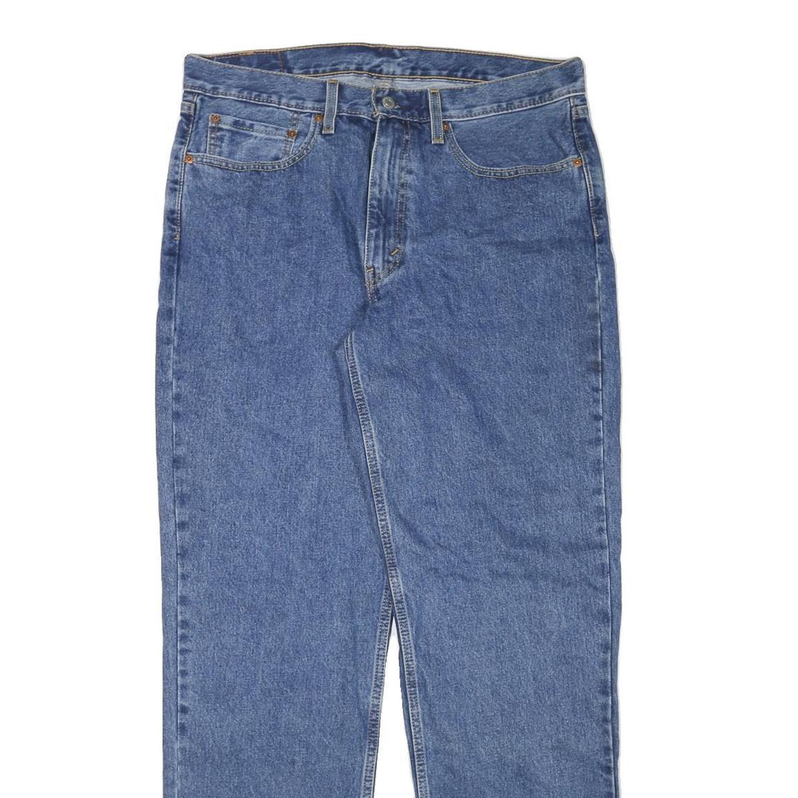 LEVI'S 550 Mens Jeans Blue Regular Straight Denim Medium W35 L34 Classic Fit