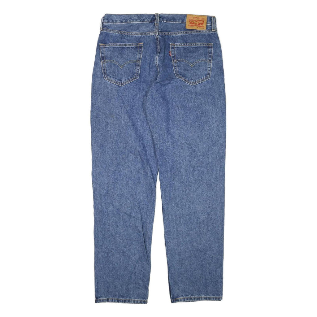 LEVI'S 550 Mens Jeans Blue Regular Straight Denim Medium W35 L34 Classic Fit