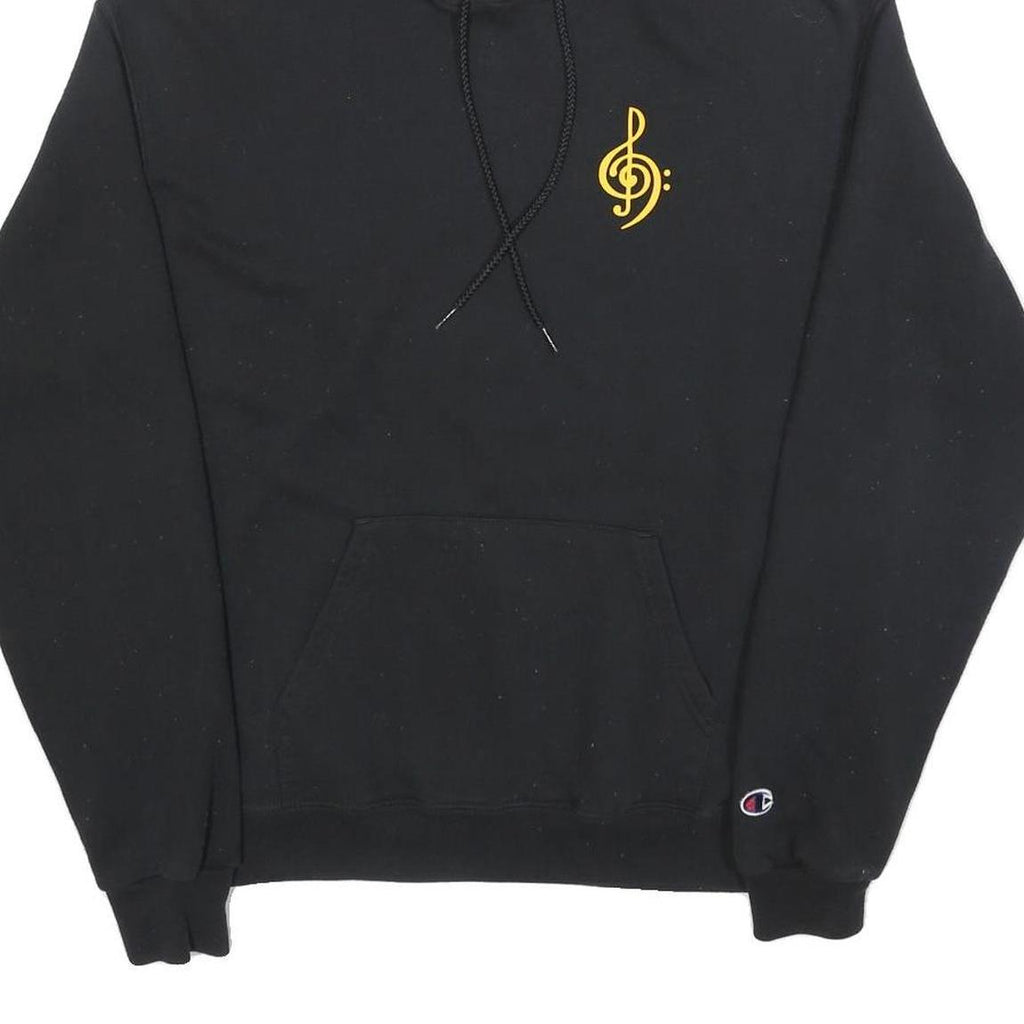 CHAMPION Mens Black Salinas High Marching Band Pullover Hoodie M Cotton Blend