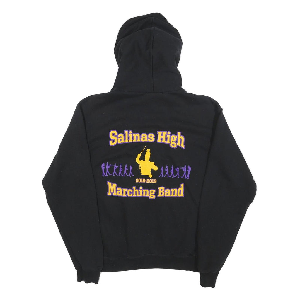 CHAMPION Mens Black Salinas High Marching Band Pullover Hoodie M Cotton Blend