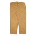 DICKIES Mens Cotton Beige Regular Straight Trousers W42 L32 Workwear Durable Zip