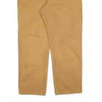 DICKIES Mens Cotton Beige Regular Straight Trousers W42 L32 Workwear Durable Zip