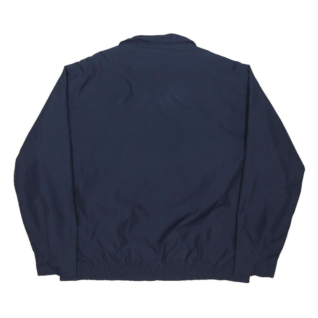 CHAPS Mens Navy Blue Jacket XL Polyester Blend Zip Plain Lightweight