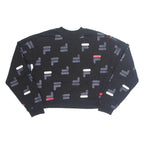 FILA Cropped Womens Sweatshirt Black XL