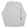 CARHARTT Mens Grey Long Sleeve Crew Neck Cotton Blend Logo Graphic L