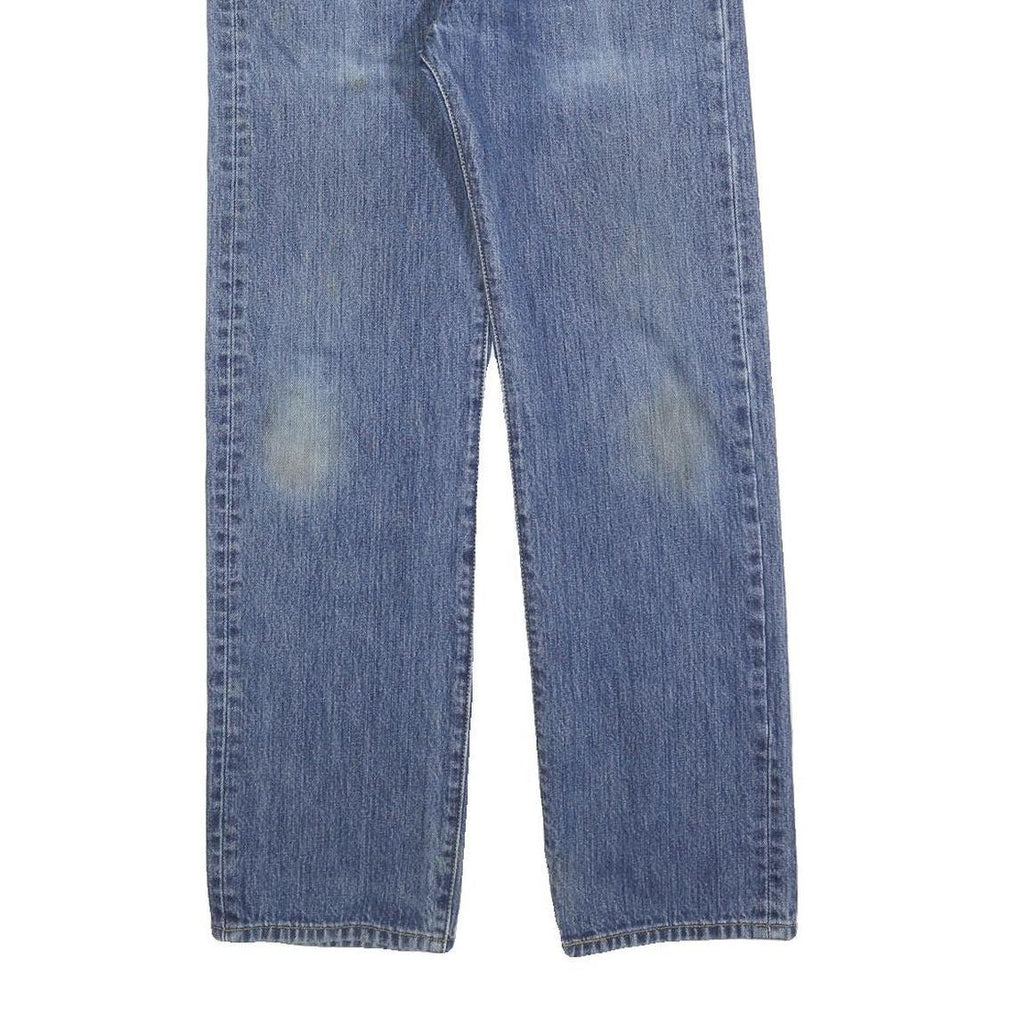 LEVI'S 501 Mens Jeans Blue Regular Straight Denim Medium W30 L30 Classic Button