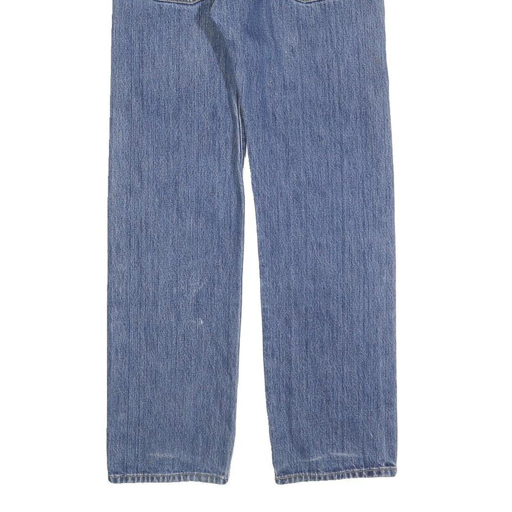 LEVI'S 501 Mens Jeans Blue Regular Straight Denim Medium W30 L30 Classic Button