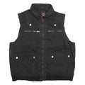 COOGI Mens Black Zip Jacket 2XL Polyester Plain Functional Pockets Sleeveless