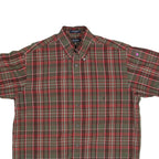 NAUTICA Mens Shirt Green Check M