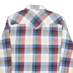 LEVI'S Mens Blue & Red Check Shirt M Long Sleeve Cotton Blend Casual Western