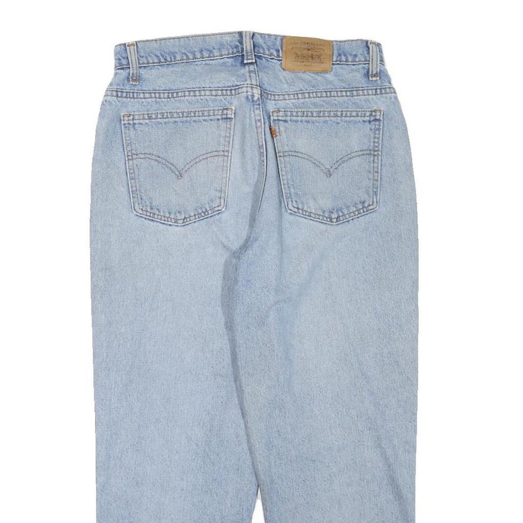 LEVI'S Womens Regular Blue Denim Light W32 L25 Classic Zip Closure Jeans