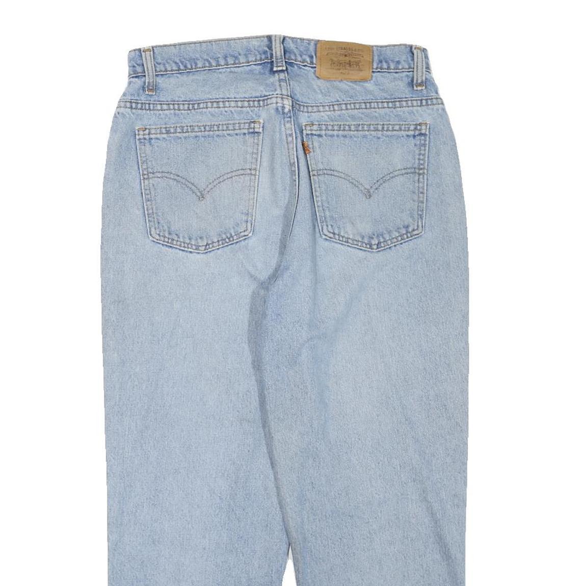 LEVI'S Womens Regular Blue Denim Light W32 L25 Classic Zip Closure Jeans