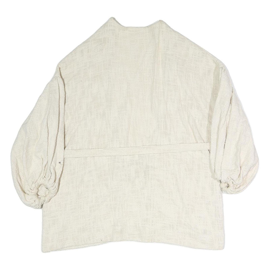 SUNDRESS Womens Cream Jacket XS Polyester Blend Plain Drawstring Casual