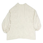 SUNDRESS Womens Cream Jacket XS Polyester Blend Plain Drawstring Casual