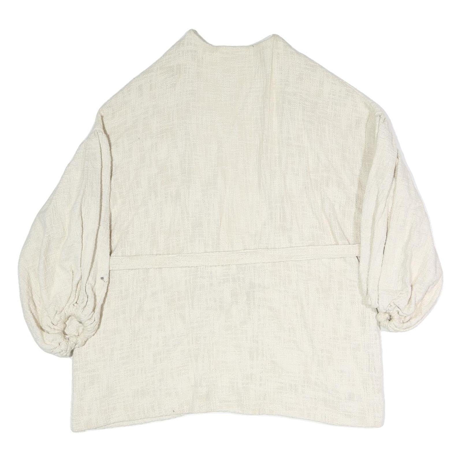 SUNDRESS Womens Cream Jacket XS Polyester Blend Plain Drawstring Casual