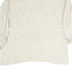 SUNDRESS Womens Cream Jacket XS Polyester Blend Plain Drawstring Casual