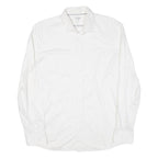 OLYMP Mens Plain Shirt White Long Sleeve M