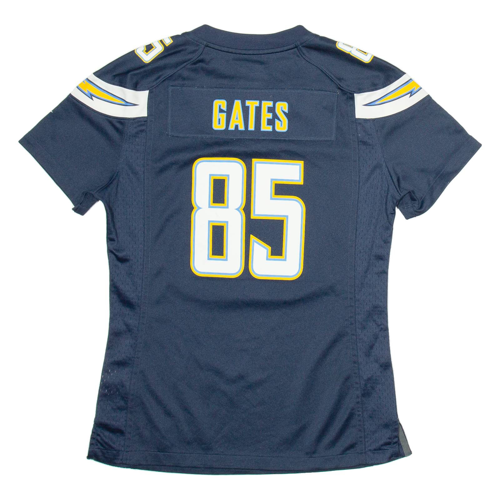 NIKE Chargers 85 Gates Mens Football Shirt Jersey Blue USA V-Neck S