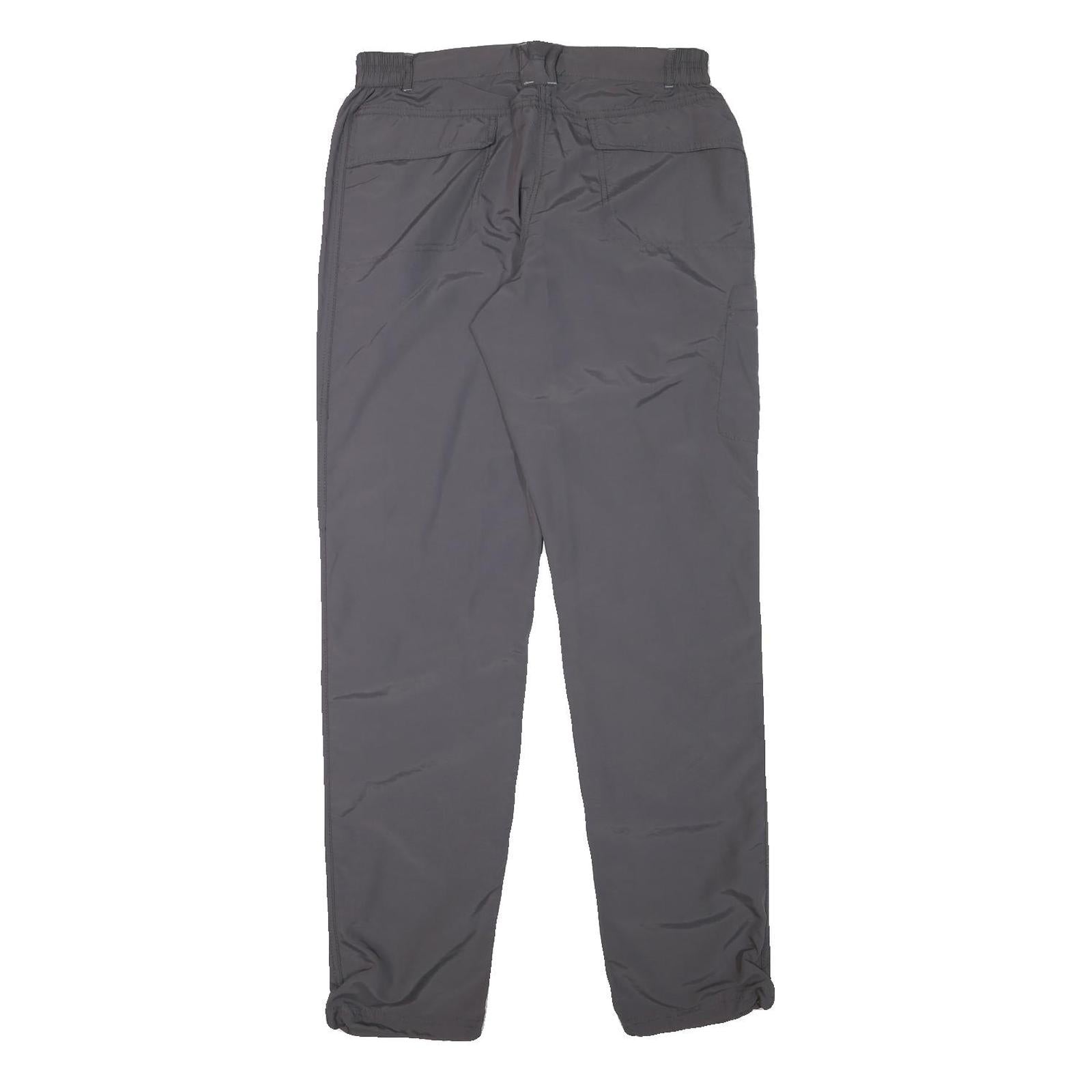 REGATA Womens Polyester Blend Grey Slim Fit Straight Leg Trousers W30 L33 Casual