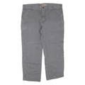 CARHARTT Mens Regular Grey Jeans Denim W42 L30 Relaxed Fit Workwear Zip Fly