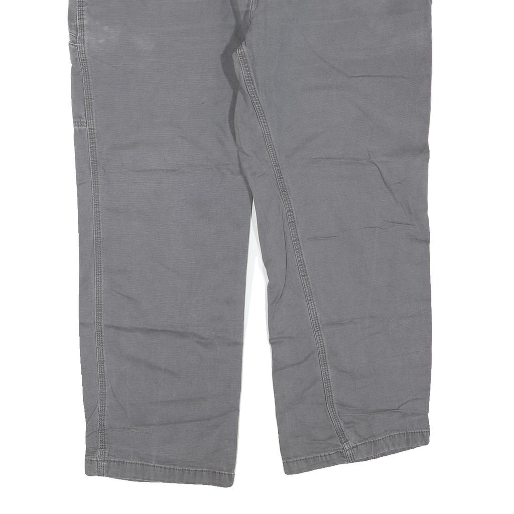 CARHARTT Mens Regular Grey Jeans Denim W42 L30 Relaxed Fit Workwear Zip Fly