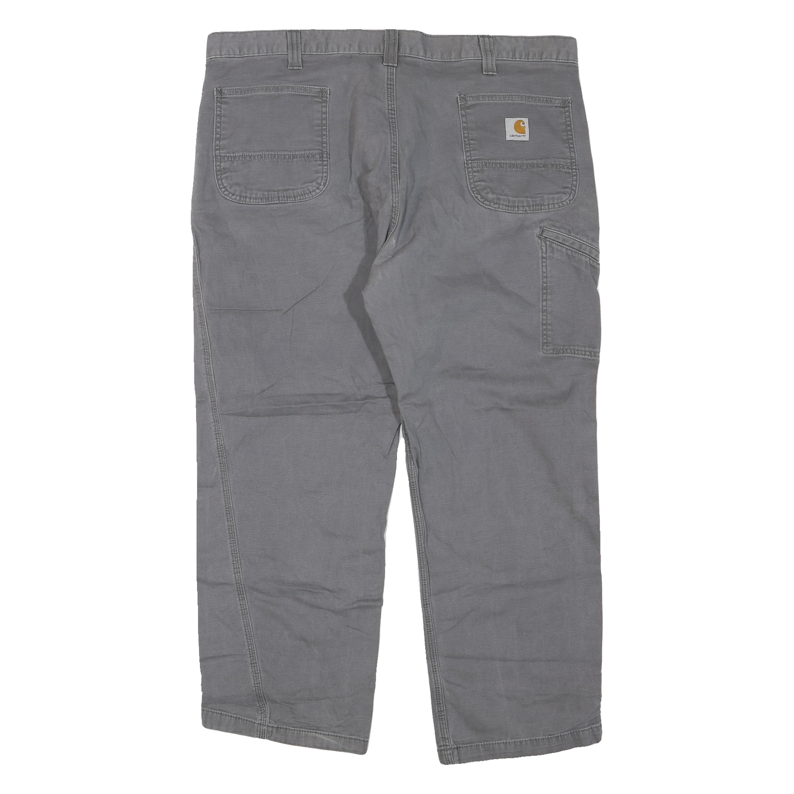 CARHARTT Mens Regular Grey Jeans Denim W42 L30 Relaxed Fit Workwear Zip Fly