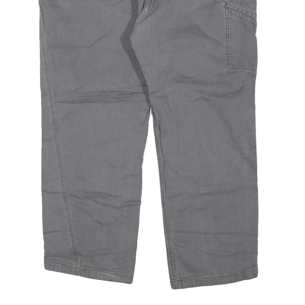 CARHARTT Mens Regular Grey Jeans Denim W42 L30 Relaxed Fit Workwear Zip Fly