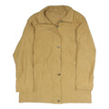 LINEA NUOVA Womens Beige Button Jacket XL Polyester Blend Plain Classic Stylish