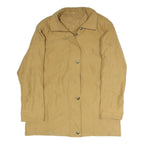 LINEA NUOVA Womens Beige Button Jacket XL Polyester Blend Plain Classic Stylish