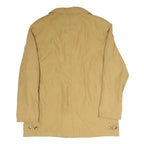 LINEA NUOVA Womens Beige Button Jacket XL Polyester Blend Plain Classic Stylish