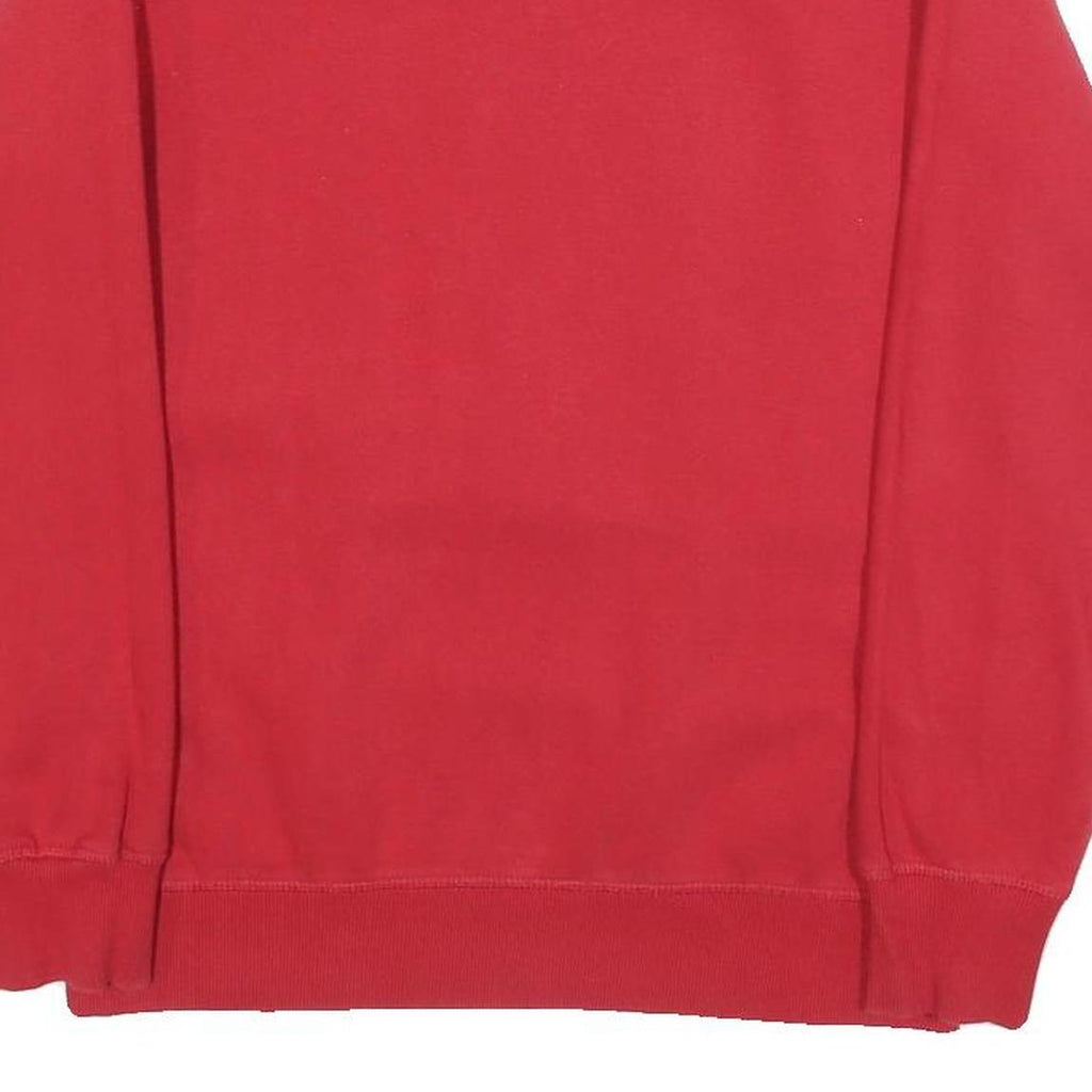 LEVI'S Boys Red XL Sweatshirt Cotton Blend Crew Neck Logo Print Pullover