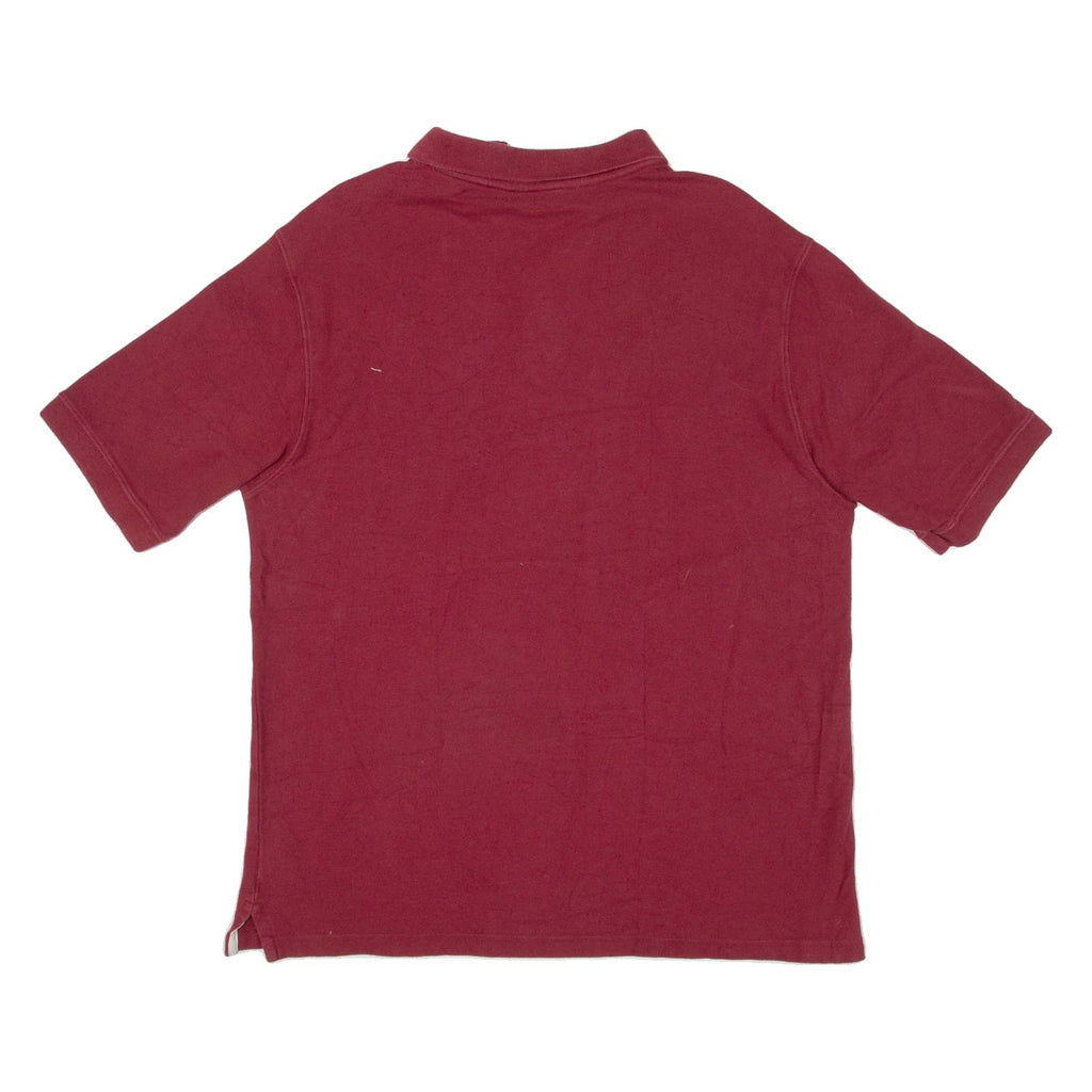 CARHARTT Mens Polo Shirt Maroon L