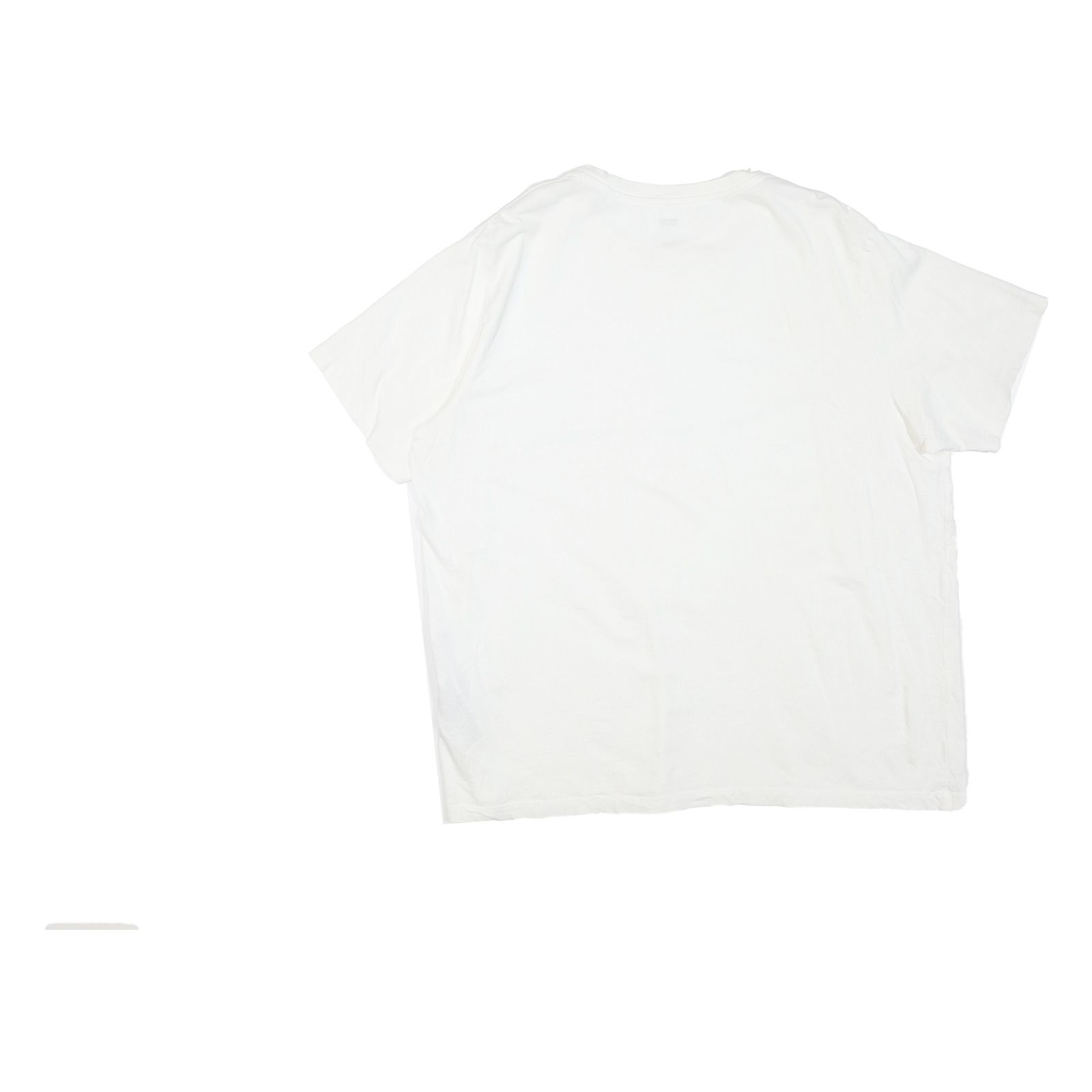 LEVI'S Mens White Graphic T-Shirt XL Short Sleeve Crew Neck Cotton Blend Casual